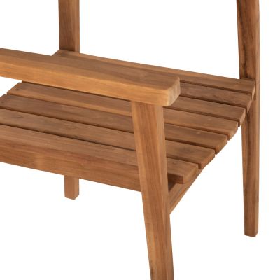 ARMCHAIR ERIETTA HM9534 TEAK WOOD IN NATURAL COLOR STACKABLE 60x54x87Hcm.