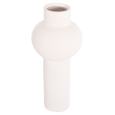 CERAMIC TABLE DECOR SCEPTER HM4604.01 OFF WHITE WITH CRYSTALLISATION Φ17x39Hcm.