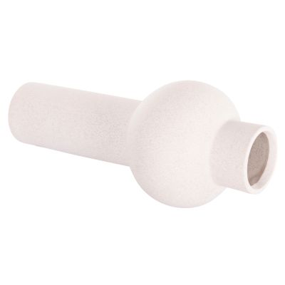 CERAMIC TABLE DECOR SCEPTER HM4604.01 OFF WHITE WITH CRYSTALLISATION Φ17x39Hcm.