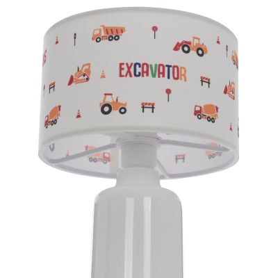 TABLE LAMP BALOO HM7577.04 KID'S ROOM FABRIC CYLINDRICAL "CAP" Φ24x32H