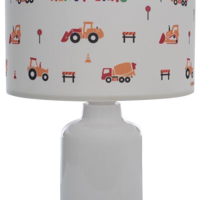 TABLE LAMP BALOO HM7577.04 KID'S ROOM FABRIC CYLINDRICAL "CAP" Φ24x32H