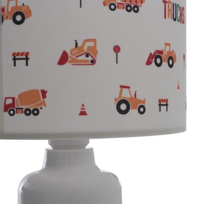 TABLE LAMP BALOO HM7577.04 KID'S ROOM FABRIC CYLINDRICAL "CAP" Φ24x32H