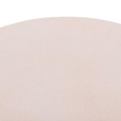 COFFEE TABLE ROUND ALLAN HM18162.02 FIBER CEMENT IN LIGHT BEIGE--Φ92x49Hcm.