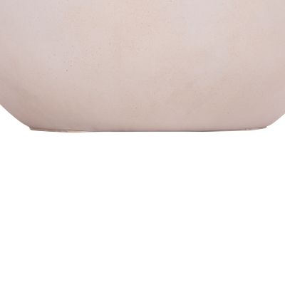 COFFEE TABLE ROUND ALLAN HM18162.02 FIBER CEMENT IN LIGHT BEIGE--Φ92x49Hcm.