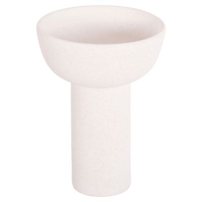 CERAMIC TABLE DECOR ELENDIL HM4602.01 OFF WHITE WITH CRYSTALLISATION Φ23x32H cm.