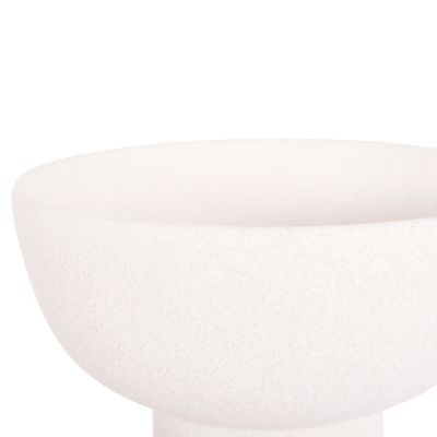 CERAMIC TABLE DECOR ELENDIL HM4602.01 OFF WHITE WITH CRYSTALLISATION Φ23x32H cm.