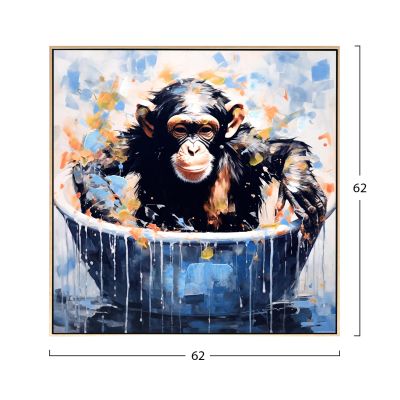 WALL PAINTING SIMIA HM4539 BEIGE PS FRAME-PRINTED CANVAS 62x4,5x62Hcm.