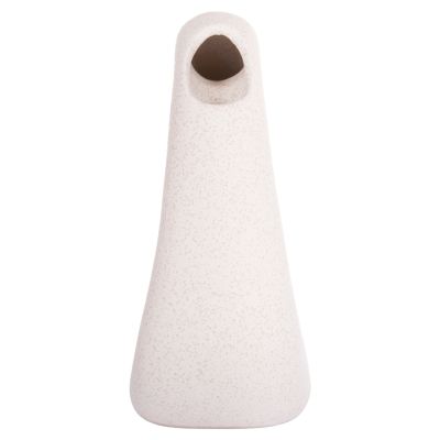 CERAMIC TABLE DECOR ELLIPTO HM4644.01 OFF WHITE WITH CRYSTALLIZATION 16,5x9x20,3Hcm.