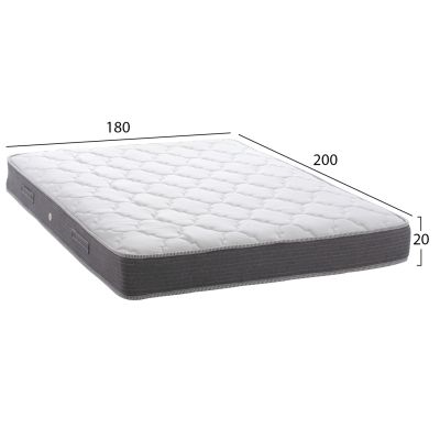 MATTRESS DREAMTOPIA, series LULLABY ALOE VERA, HM655.180-200, BONNELL, 180x200x20Hcm.