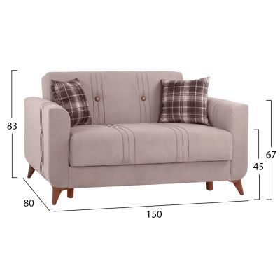 SOFA 2SEAT KRISTINA HM3165.21 IVORY