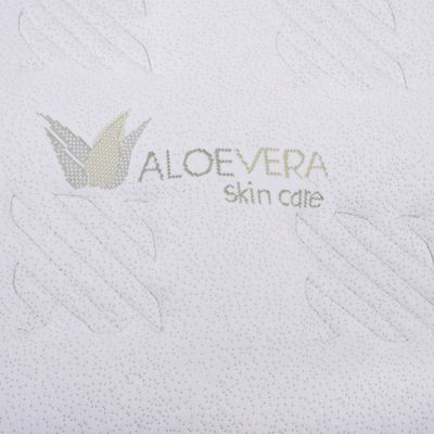 MATTRESS CONTINUOUS SPRING WITH ALOE VERA MATTRESS PAD 150X200 HM372.15 SINGLE SIDE