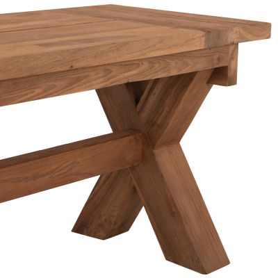 ВЪНШНА ПЕЯ HM9564 РЕЦИКЛИРАНО ТИКОВО ДЪРВО В ЕСТЕСТВЕН ЦВЯТ 220x40x45Hcm.