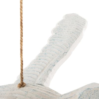 PENDANT DECORATION SEAGULL HM4302 ALBASIA WOOD IN BLUEWASH 93x62x12-100H cm.m.