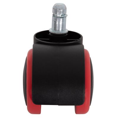 REPLACEMENT CASTOR WHEELS 5PCS SET FOR OFFICE CHAIRS HM1203--BLACK & RED