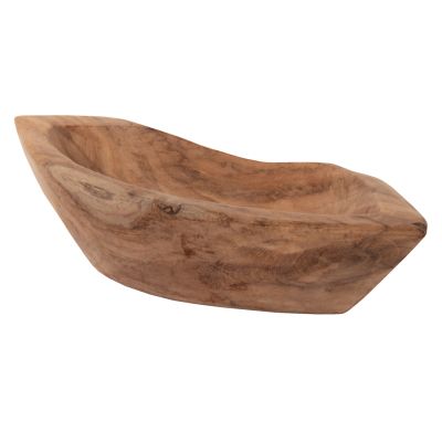 TABLE DECOR BOWL YOKI HM9632 MADE OF TEAK WOOD 30x6x13Hcm.