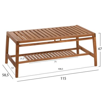 OUTDOOR LOUNGE SET 4PCS DOVER HM9624 RECYCLED TEAK WOOD-WHITE CUSHIONS