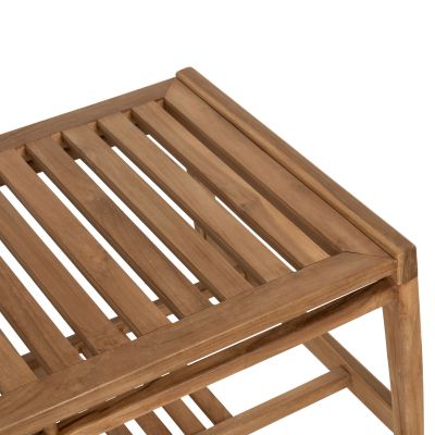 OUTDOOR LOUNGE SET 4PCS DOVER HM9624 RECYCLED TEAK WOOD-WHITE CUSHIONS