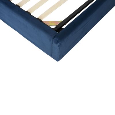 BED BRILEY HM583.08 BLUE VELVET WITH STORAGE SPACE 160X200cm.