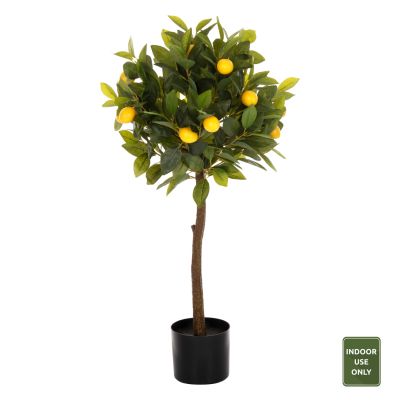 DECORATIVE SYNTHETIC PLANT IN POT HM4019 LEMON TREE Φ15x12.5-90Hcm.