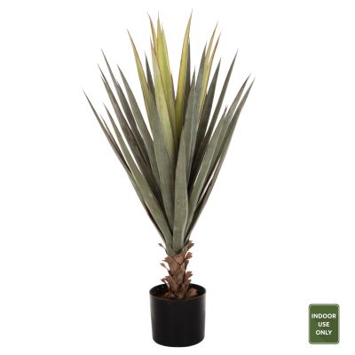 DECORATIVE SYNTHETIC PLANT IN POT HM7986 SISAL AGAVE Φ15.5x14.5-96Hcm.