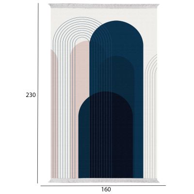 КИЛИМ ЗА ХОЛНА С РЕСНИ JOSIANE HM7675.49 МНОГОЦВЕТЕН 160X230