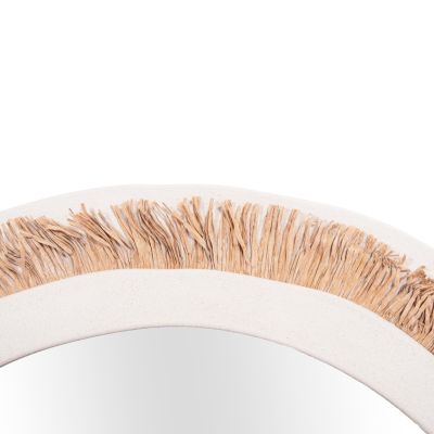 WALL MIRROR SERIES SANTORINI HM4529 MDF IN OFF WHITE-DECOR IN BEIGE 81x1,8x54Hcm.