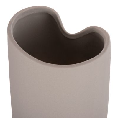 CERAMIC TABLE DECOR GLAZE HM4607.03 MATTE GREY 15,2x15x30Hcm