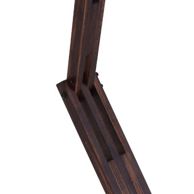 FLOOR STANDING LAMP MODULAR WALNUT WITH SPHERICAL CAP ROPE 40x30x160Yεκ.HM7701.01