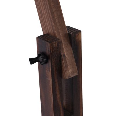 FLOOR STANDING LAMP MODULAR WALNUT WITH SPHERICAL CAP ROPE 40x30x160Yεκ.HM7701.01