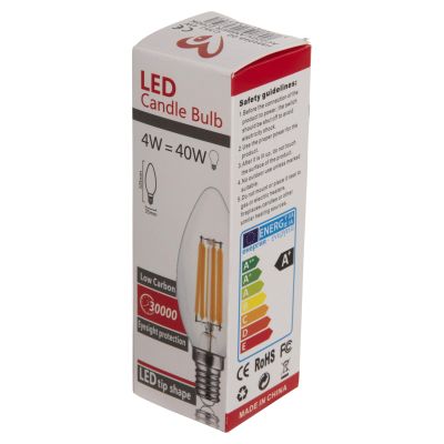 LIGHT BULB HM4048.02 LED FILAMENT 4W E14 3000K GOLD DIMMABLE