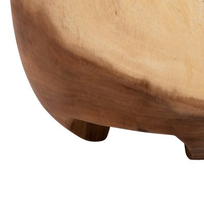 SIDE TABLE POMPU HM9794 SOLID SUAR WOOD Φ58x33,5Hcm.