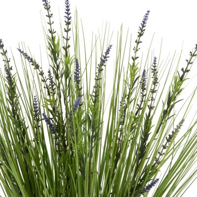 DECORATIVE SYNTHETIC PLANT IN POT HM4028 LAVENDER Φ11,5x11,5-70Hcm.