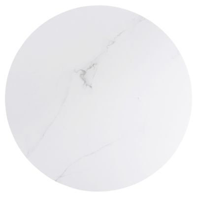 ХОЛНА МАСА ACRYLON HM9779.01 HPL БЯЛ МРАМОР-АКРИЛНИ КРАКА Φ40x41Hcm.