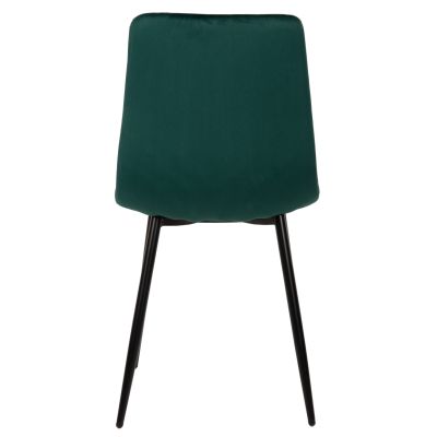 ТРАПЕЗЕН СТОЛ LATRELL HM8587.03 КИПАРИСОВО ЗЕЛЕНО КАДИФЕ И ЧЕРНИ МЕТАЛНИ КРАКА 43x54x88Hcm.