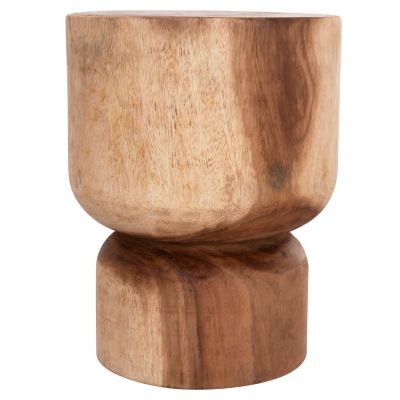 ROUND STOOL FEBRYD HM18233.11 SOLID SUAR WOOD IN NATURAL Φ35x45Hcm.