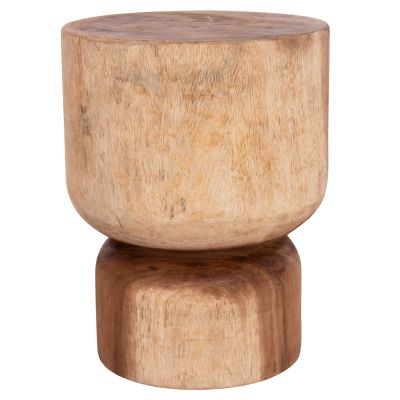 ROUND STOOL FEBRYD HM18233.11 SOLID SUAR WOOD IN NATURAL Φ35x45Hcm.