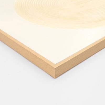 WALL PAINTING HM4536 WITH BEIGE PS FRAME-WHITE CANVAS HANDMADE 80x3,5x120Hcm.
