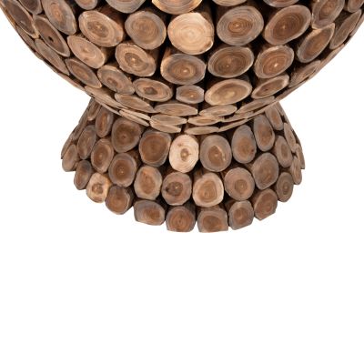 BAR TABLE ROUND LEEROY HM9806 TEAK WOOD PIECES Φ120x104Hcm.