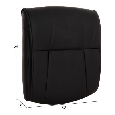 REPLACEMENT SEAT FOR OFFICE CHAIR HM1106.01 BLACK PU 52x9(thickness)x54cm.
