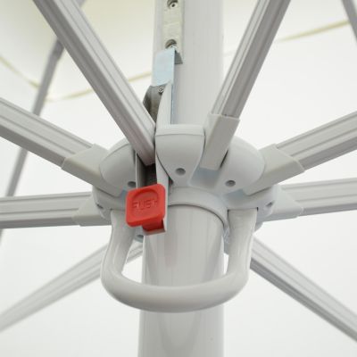 PROFESSIONAL ALUMINUM UMBRELLA HM6007.01 BEIGE-ENHANCED VENTILATION-TELESCOPIC-3.5Χ3.5Μ