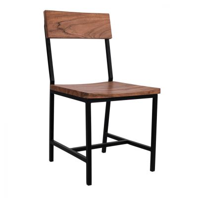 ΚΑΡΕΚΛΑ ΑΠΟ ΜΕΤΑΛΛΟ ΚΑΙ ΜΑΣΙΦ ΞΥΛΟ ΑΚΑΚΙΑΣ ΦΥΣΙΚΟ 45,5x43,5x85,5Υek.HM8179.11