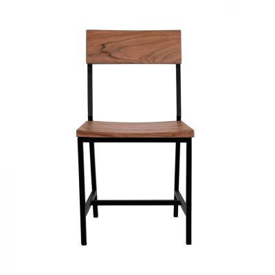 ΚΑΡΕΚΛΑ ΑΠΟ ΜΕΤΑΛΛΟ ΚΑΙ ΜΑΣΙΦ ΞΥΛΟ ΑΚΑΚΙΑΣ ΦΥΣΙΚΟ 45,5x43,5x85,5Υek.HM8179.11