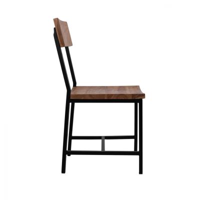 ΚΑΡΕΚΛΑ ΑΠΟ ΜΕΤΑΛΛΟ ΚΑΙ ΜΑΣΙΦ ΞΥΛΟ ΑΚΑΚΙΑΣ ΦΥΣΙΚΟ 45,5x43,5x85,5Υek.HM8179.11