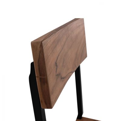 ΚΑΡΕΚΛΑ ΑΠΟ ΜΕΤΑΛΛΟ ΚΑΙ ΜΑΣΙΦ ΞΥΛΟ ΑΚΑΚΙΑΣ ΦΥΣΙΚΟ 45,5x43,5x85,5Υek.HM8179.11