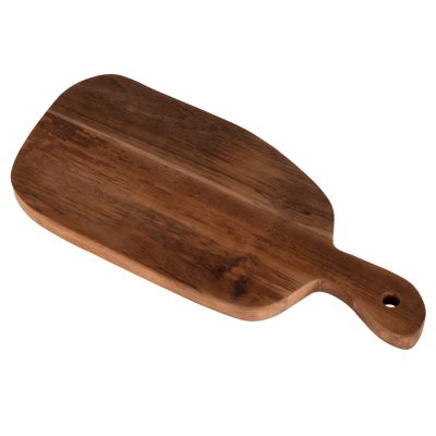 ДЪСКА ЗА РЯЗАНЕ В НОРМАЛНА ФОРМА HM4290 ТИКОВО ДЪРВО В ЕСТЕСТВЕНО- ОТВОР ЗА ЗАКАЧВАНЕ И ДРЪЖКА 19x43,5x2Hcm.