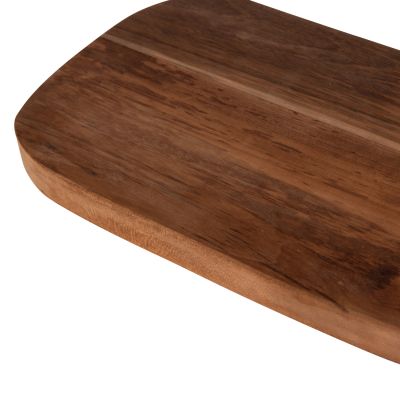 ДЪСКА ЗА РЯЗАНЕ В НОРМАЛНА ФОРМА HM4290 ТИКОВО ДЪРВО В ЕСТЕСТВЕНО- ОТВОР ЗА ЗАКАЧВАНЕ И ДРЪЖКА 19x43,5x2Hcm.