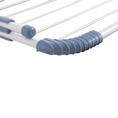 HANGING ALUMINUM DRYING RACK HM12166 WHITE-TOTAL HANGING LENGTH 10m--107x3x55cm.