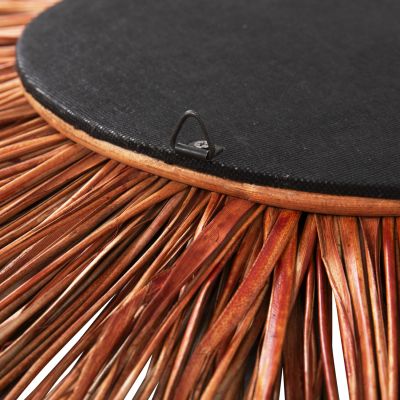 WALL DECOR ROUND MADE OF GRASS AND BANANA BARK FIBERS 55x3x55Hcm.HM7792
