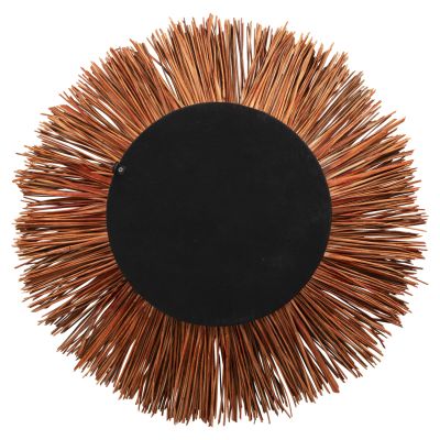 WALL DECOR ROUND MADE OF GRASS AND BANANA BARK FIBERS 55x3x55Hcm.HM7792