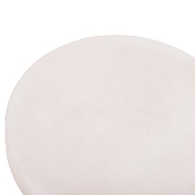 COFFEE TABLE ROUND SERIES SANTORINI HM18050 MDF IN OFF-WHITE COLOR Φ79x35Hcm.